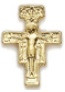 San Damiano Gold Crucifix Pin