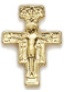 Broche Crucifijo San Damián Oro