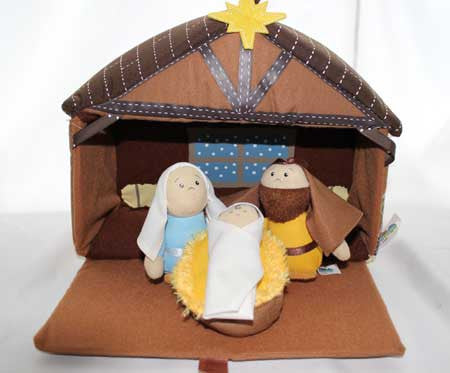 Plush Nativity 4 Pc Play Set