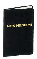 Intenciones de misa, edición de escritorio 8 x 11 2500 entradas