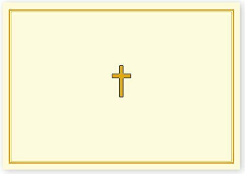 Gold Cross Note Cards [With 15 Envelopes]