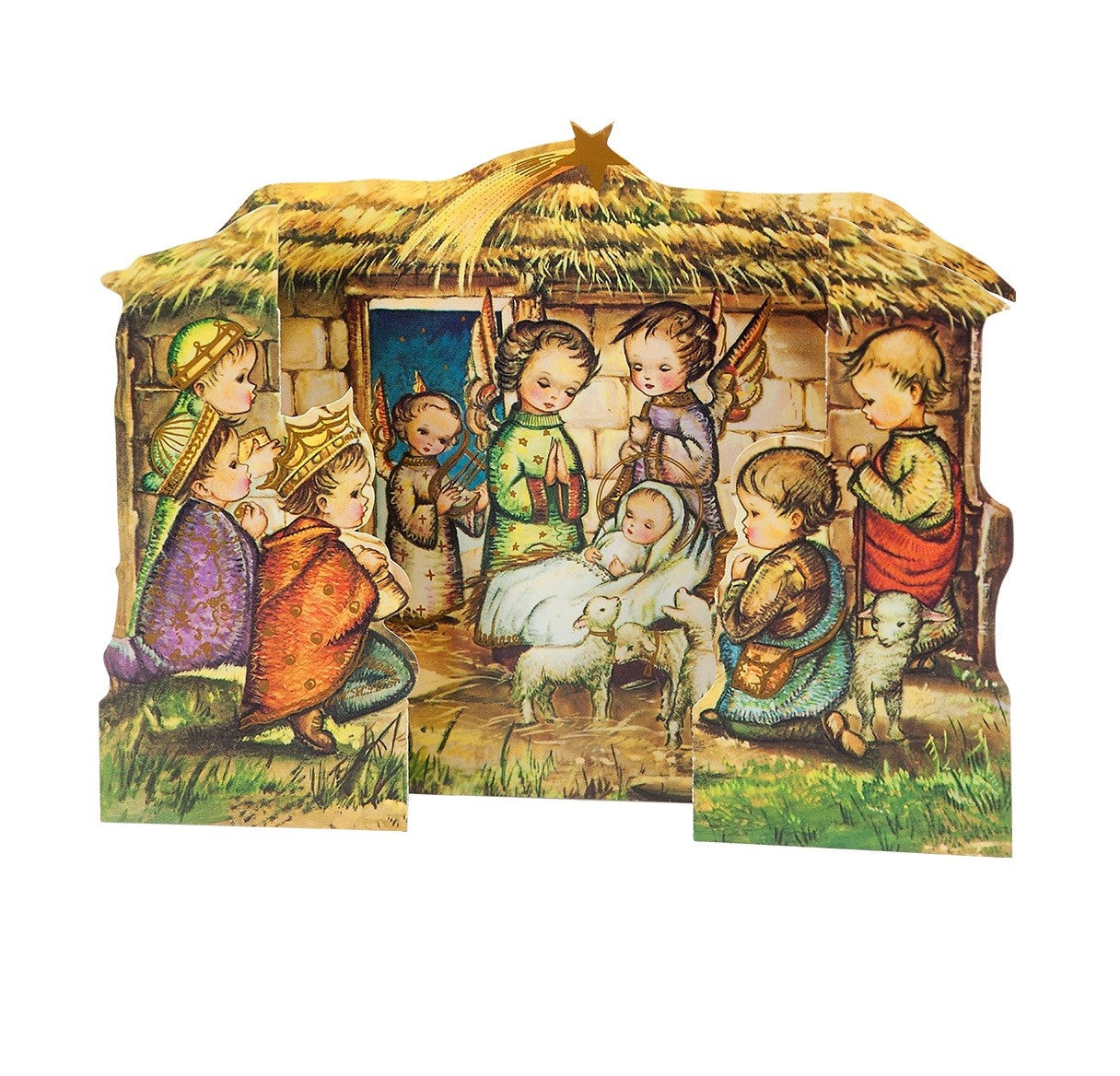 Paper Nativity Scene