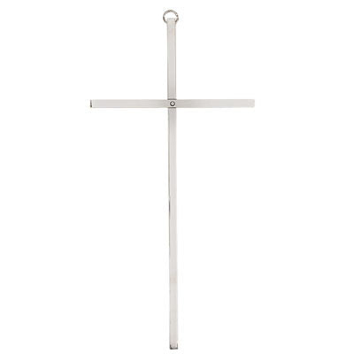 8" Silver Plated Wall Cross