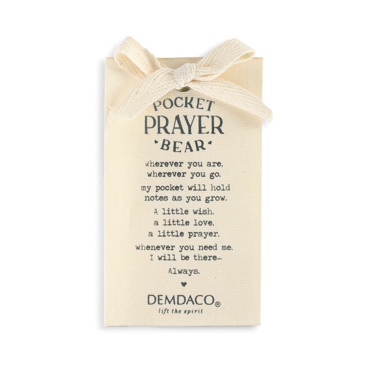 Pocket Prayer Bear 11"
